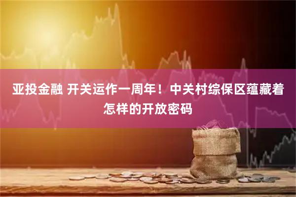 亚投金融 开关运作一周年！中关村综保区蕴藏着怎样的开放密码