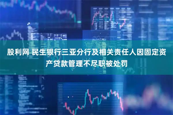 股利网 民生银行三亚分行及相关责任人因固定资产贷款管理不尽职被处罚